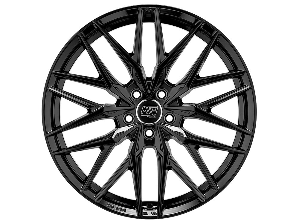 Cerchio in Lega MSW 50 10x22 ET56 5x112 Gloss Black - immagine 2
