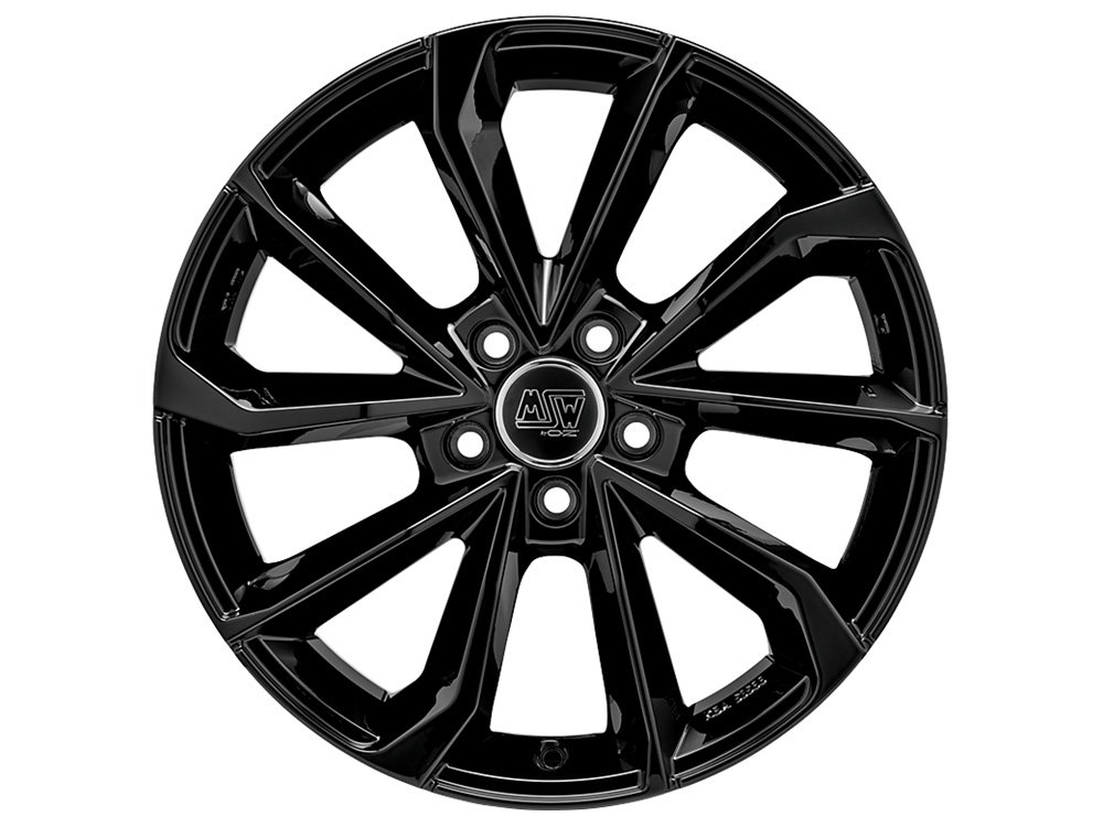 Cerchio in Lega MSW 42 8x19 ET27 5x112 Gloss Black - immagine 2