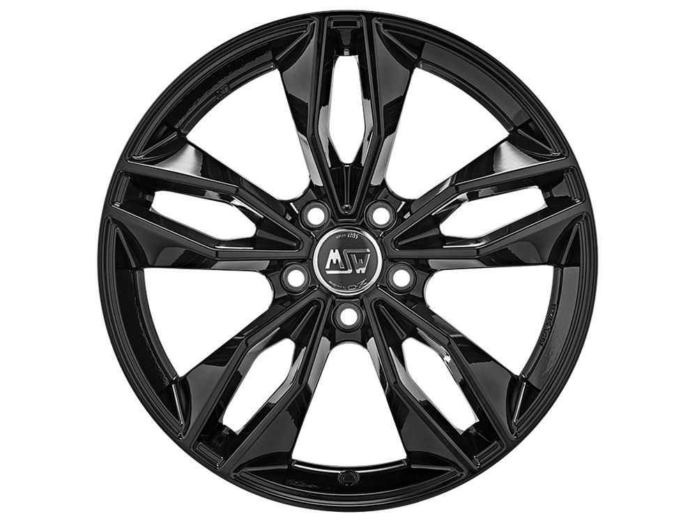 Cerchio in Lega MSW 71 8x18 ET35 5x112 Gloss Black - immagine 2