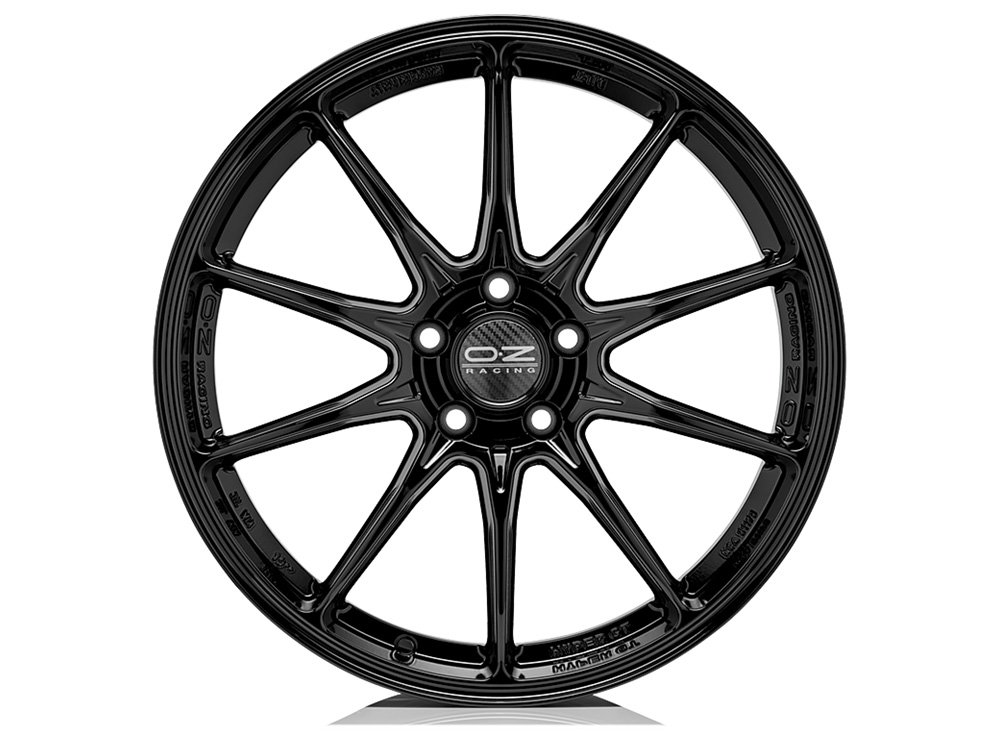 Cerchio in Lega OZ Racing Hyper GT HLT 7,5x17 ET41 5x112 Gloss Black - immagine 2