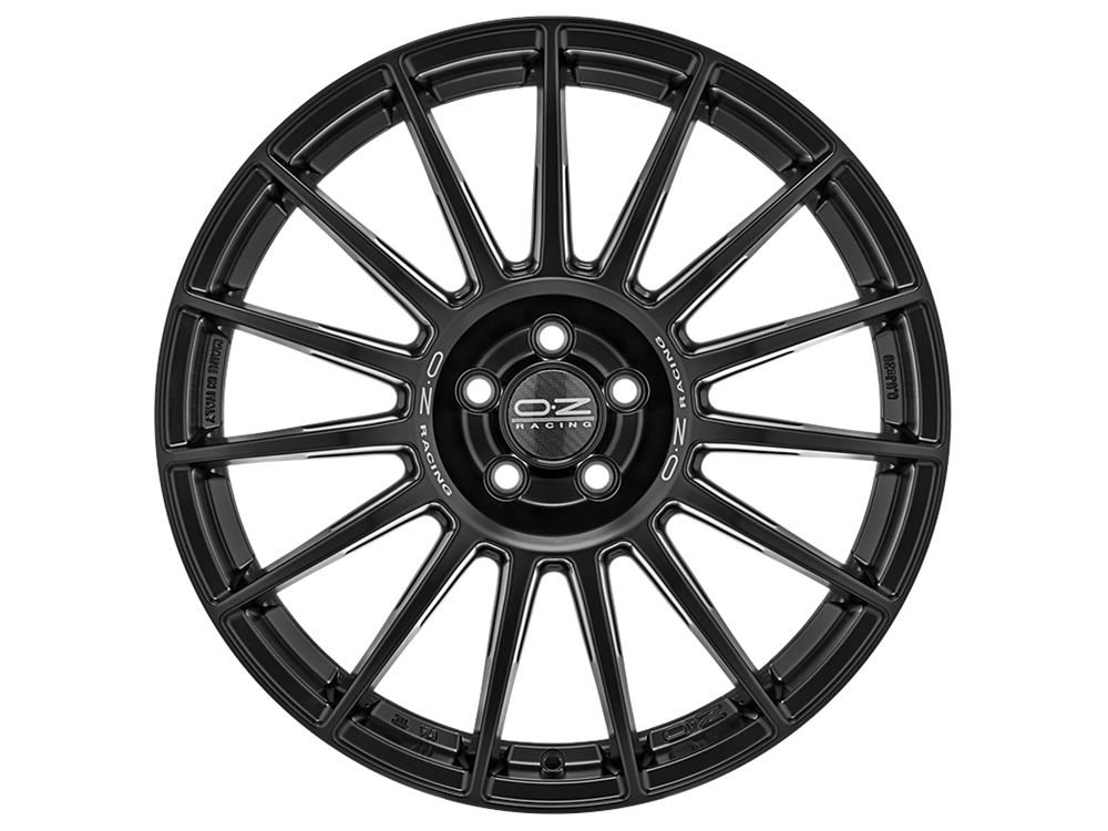 Cerchio in Lega OZ Racing Superturismo Dakar 9,5x22 ET45 5x120 Matt Black Silver Lettering - immagine 4