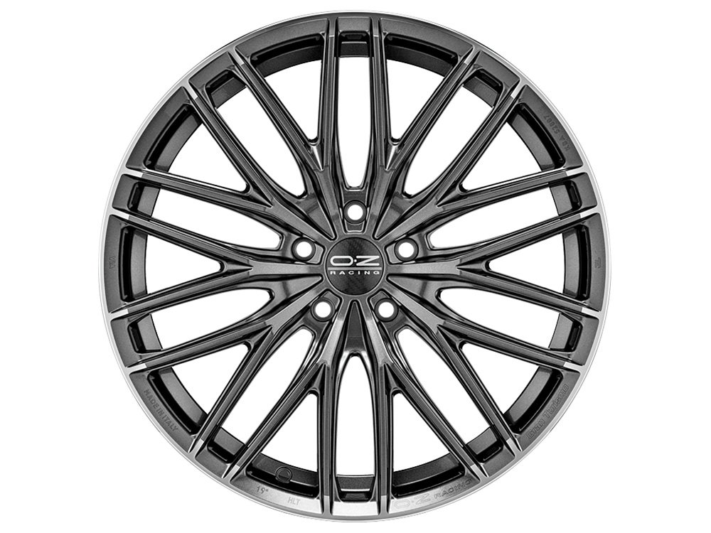 Cerchio in Lega OZ Racing Gran Turismo HLT 8,5x20 ET45 5x112 Star Graphite Diamond Lip - immagine 2
