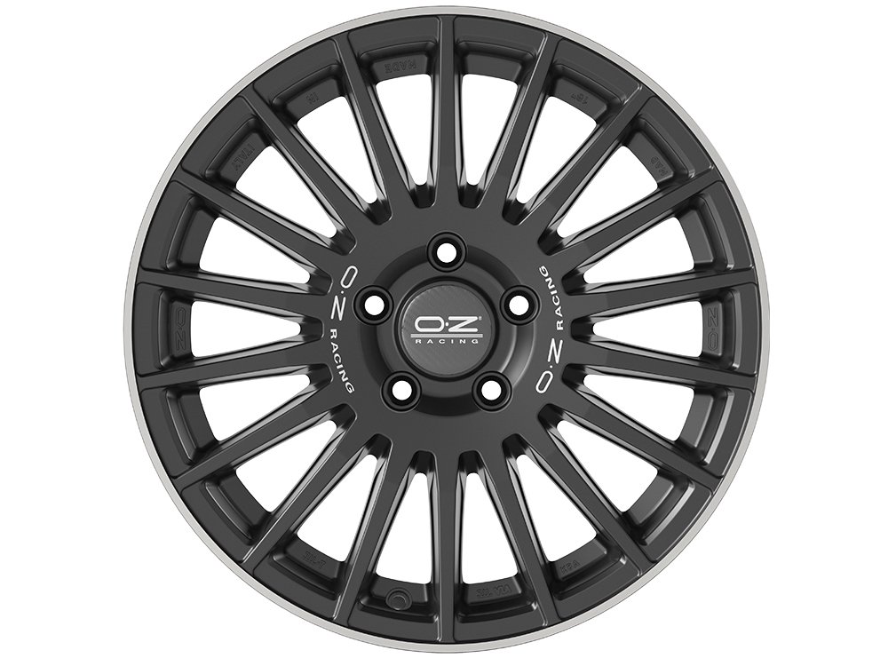 Cerchio in Lega OZ Racing Rally Desert 8x18 ET45 6x139,7 Matt Black Silver Let. Diamond Lip - immagine 2