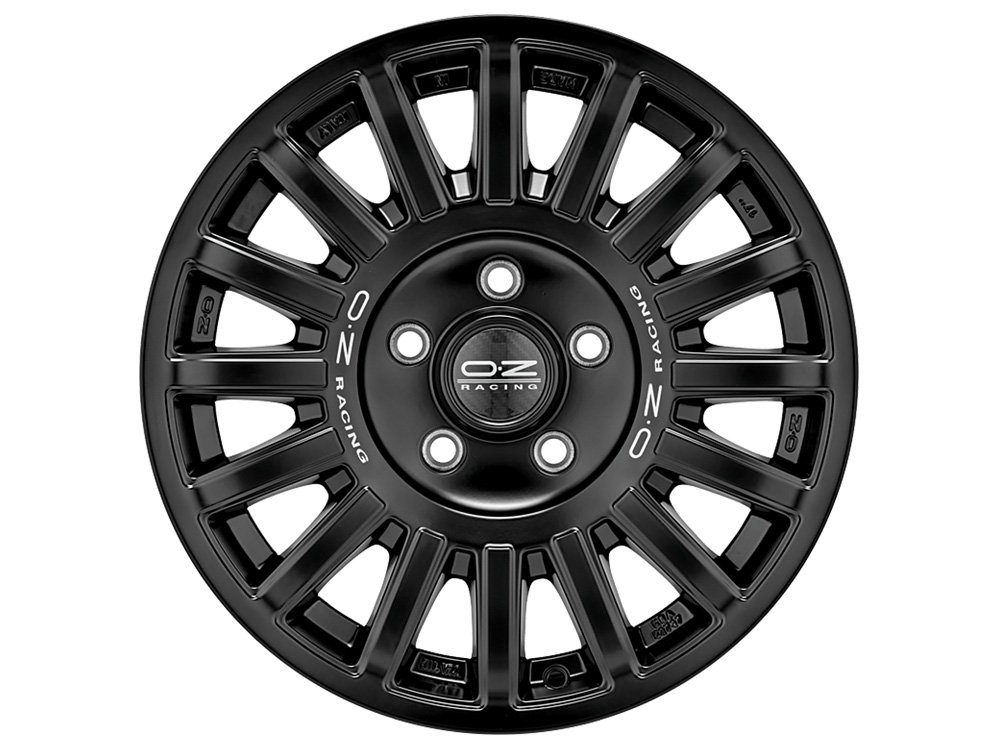 Cerchio in Lega OZ Racing Rally Raid 8,5x18 ET30 5x150 Matt Black Silver Lettering - immagine 2