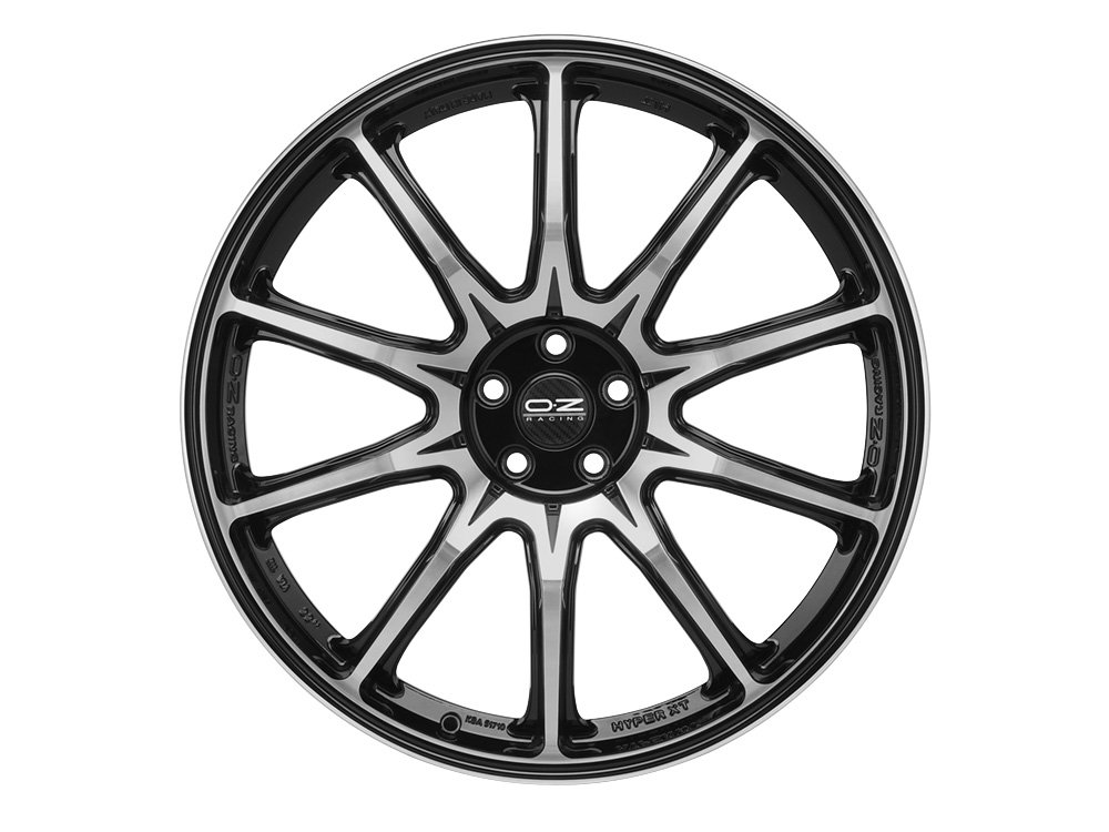 Cerchio in Lega OZ Racing Hyper XT HLT 11x22 ET38 5x120 Star Graphite Diamond Lip - immagine 2