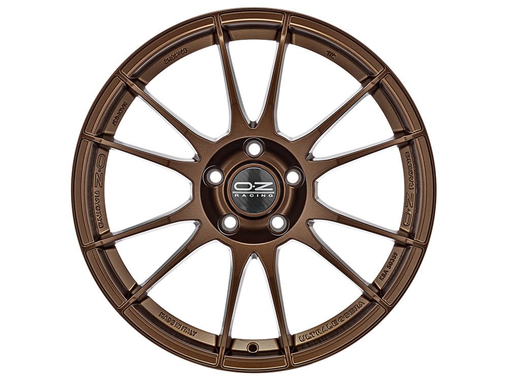 Cerchio in Lega OZ Racing Ultraleggera 7x17 ET37 4x100 Matt Bronze - immagine 2