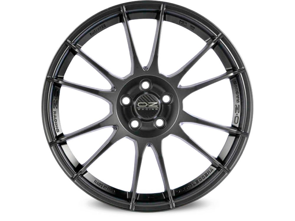 Cerchio in Lega OZ Racing Ultraleggera 7,5x17 ET48 5x100 Matt Graphite - immagine 2