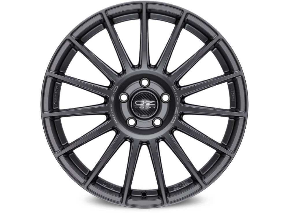 Cerchio in Lega OZ Racing Superturismo Dakar 11x21 ET58 5x130 Matt Graphite Silver Lettering - immagine 2
