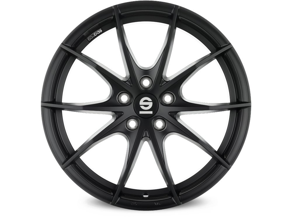 Cerchio in Lega Sparco Trofeo 5 8x18 ET38 5x110 Matt Black - immagine 2