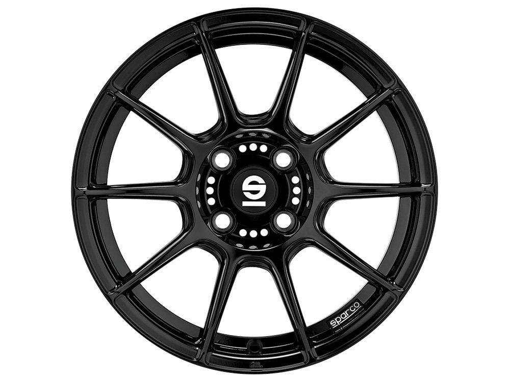 Cerchio in Lega Sparco FF 1 7x17 ET47 4x108 Gloss Black - immagine 2