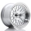 Cerchio in Lega JR Wheels JR10 15x9 ET0-20 Blank Silver Machined Face