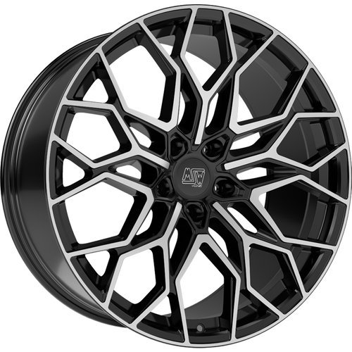 Cerchio in Lega MSW 51 10,5x21 ET42 5x120 Gloss Black Full Polished