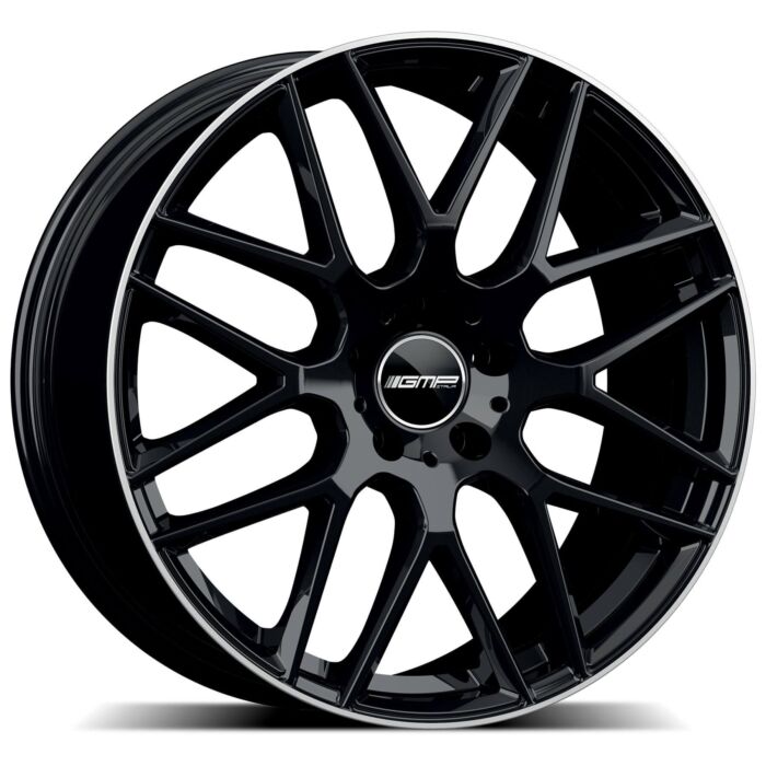 Cerchio in lega GMP BERGHEM 21X11,5 ET43 5x112 Black Diamond Lip