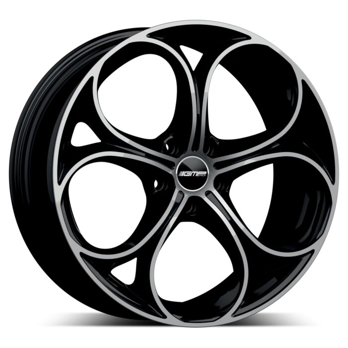 Cerchio in lega GMP DRAKE 20X8,5 ET31 5x110 Black Diamond