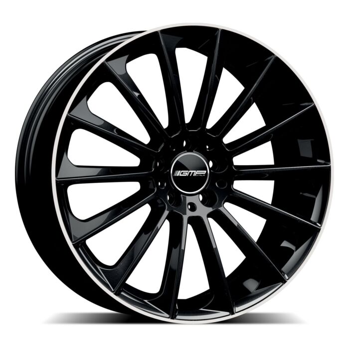 Cerchio in lega GMP STELLAR 21X11,5 ET38 5x112 Black Diamond Lip
