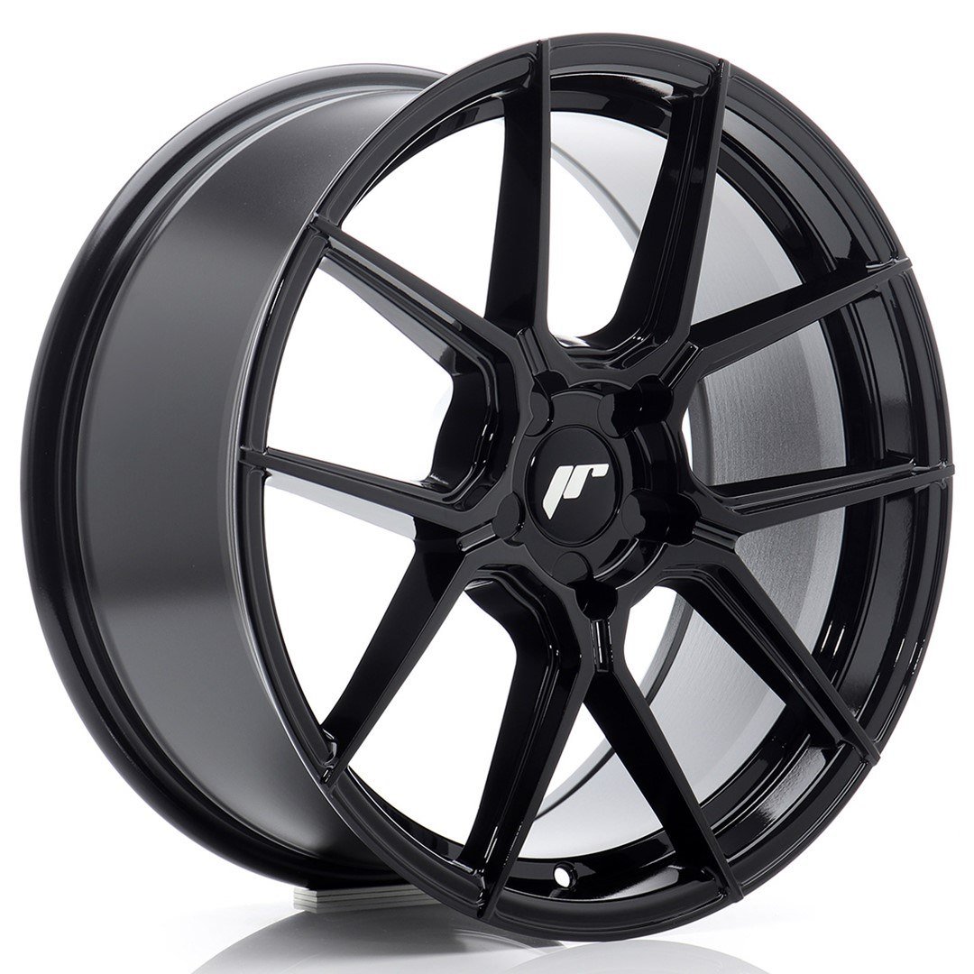 Cerchio in Lega JR Wheels JR30 18x8,5 ET20-45 BLANK Gloss Black