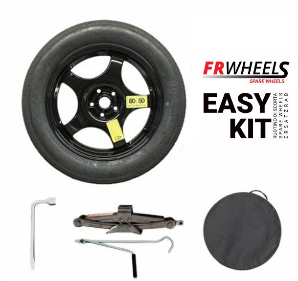 Ruotino di Scorta in Acciaio da 18 5x108 con Penumatico da 155/85 R18 Easy Kit